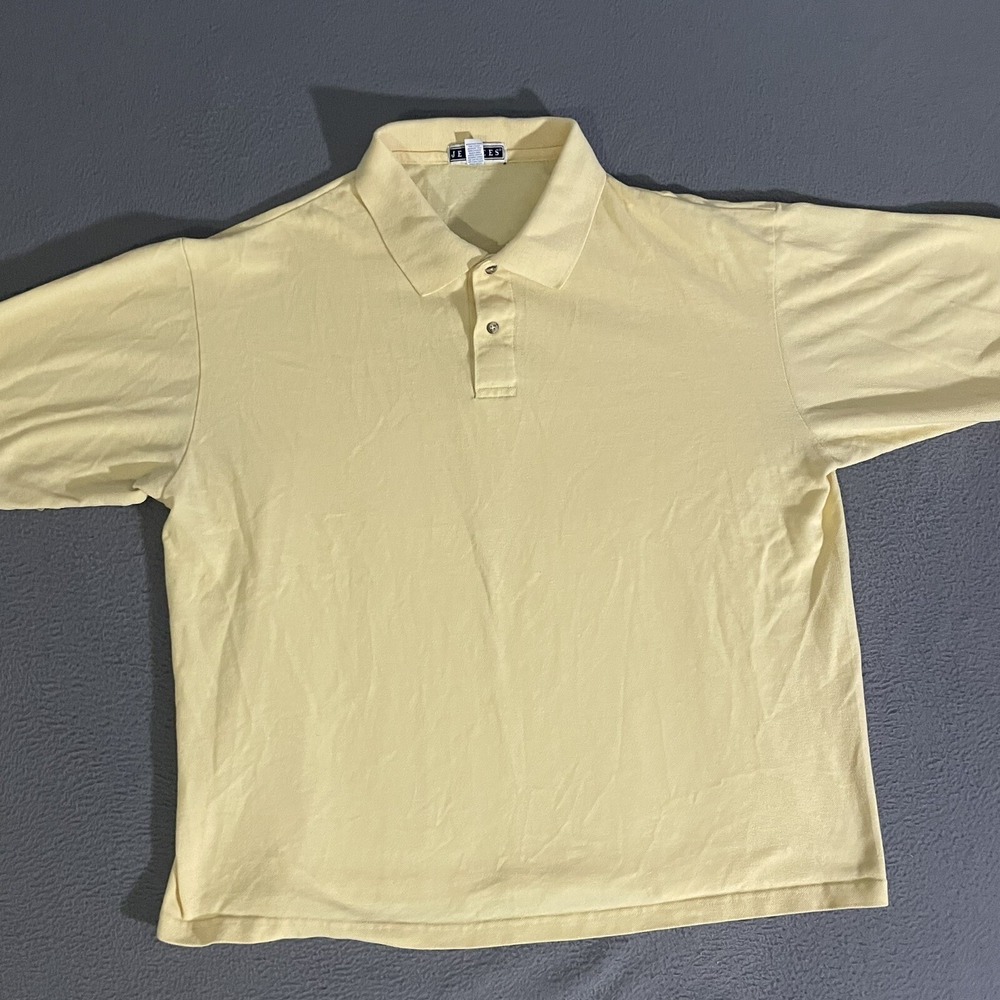 Jerzees Mens‎ Blank Polo Shirt Size XXL Yellow